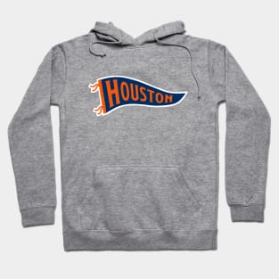 Houston Pennant - White Hoodie